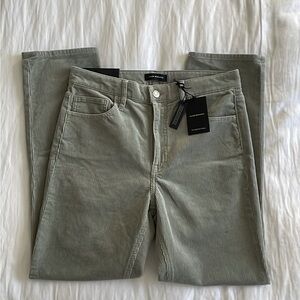 NWT Club Monaco Olive corduroy high rise skinny jeans (sz 28)